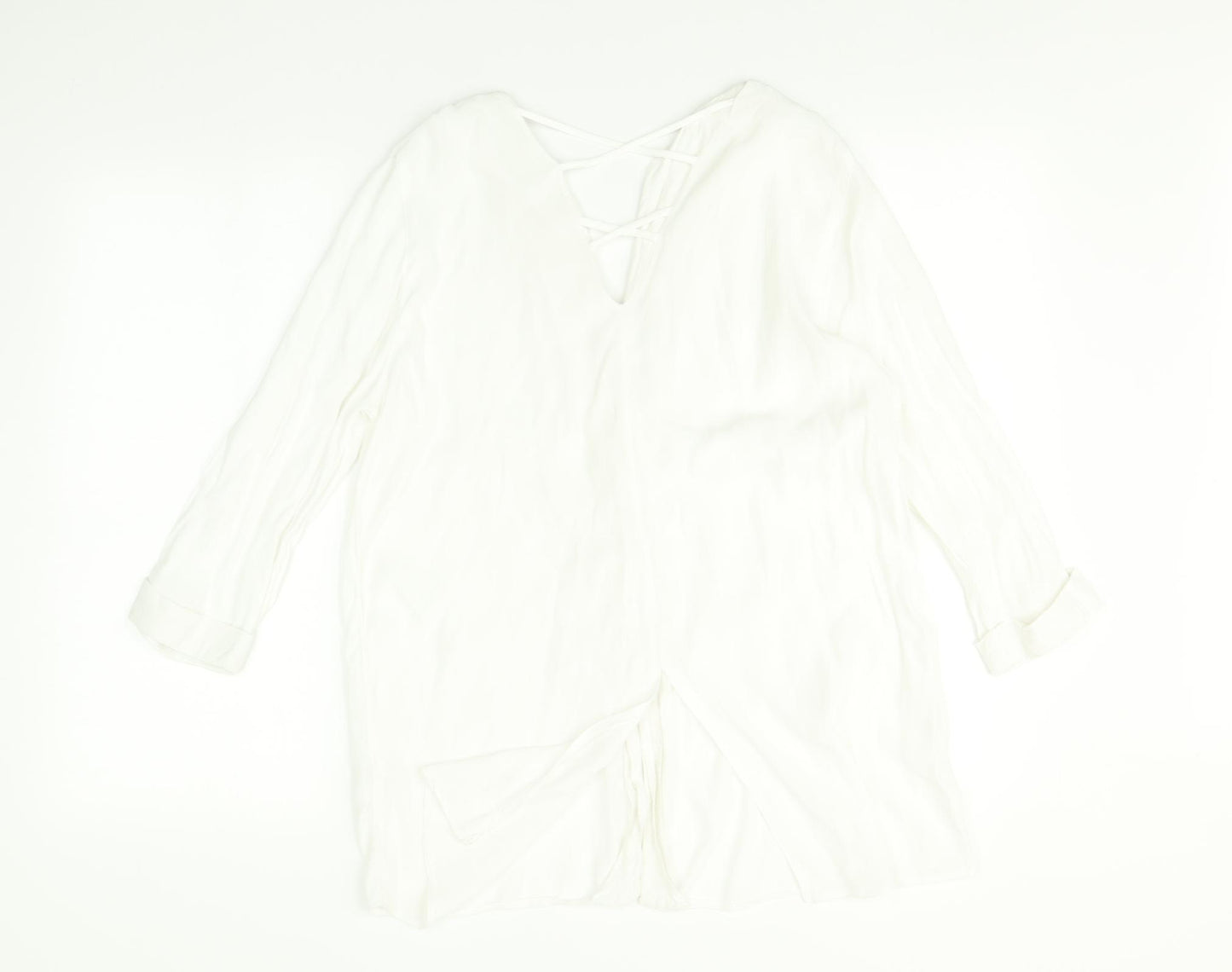 River Island Womens White    Button-Up Size 10