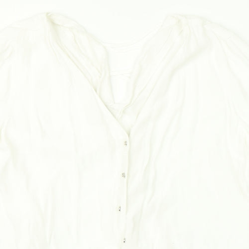 River Island Womens White    Button-Up Size 10
