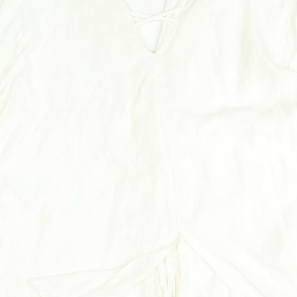 River Island Womens White    Button-Up Size 10
