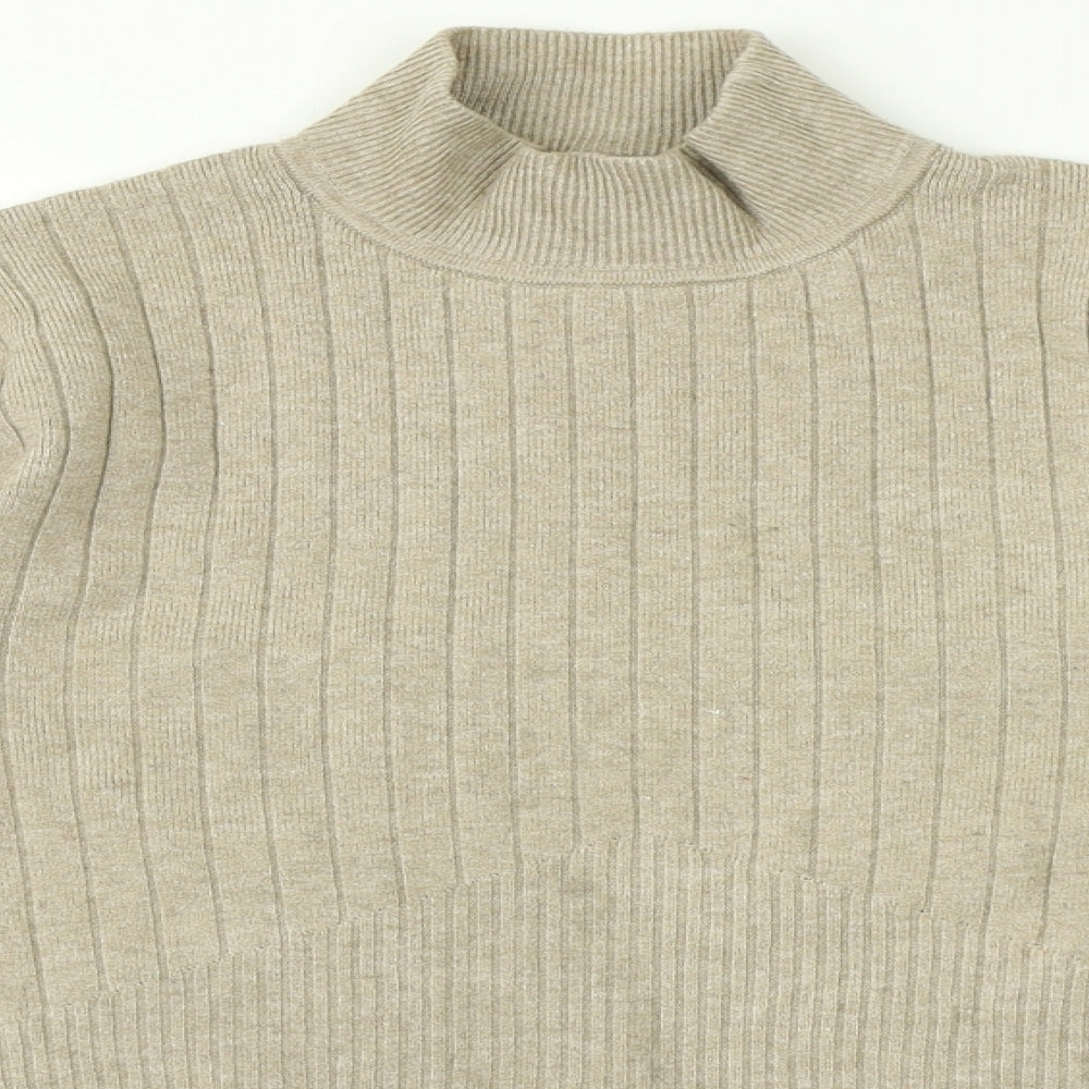 Marks and Spencer Womens Beige   Basic T-Shirt Size 14
