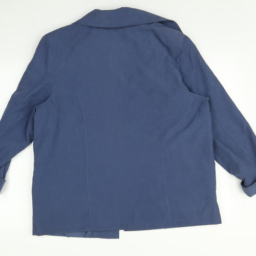 Klasse Womens Blue   Jacket Coat Size 16