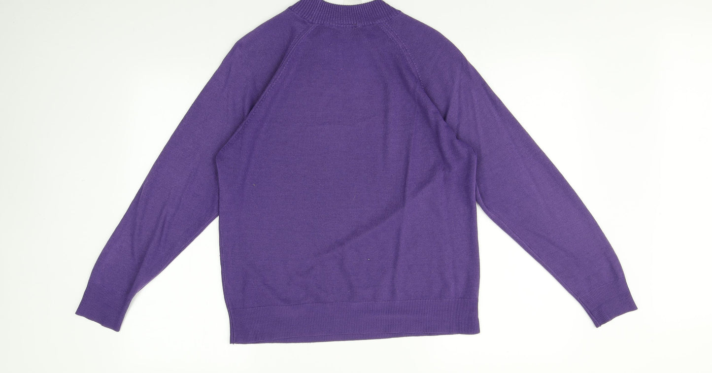 St michael Womens Purple   Pullover Jumper Size 14