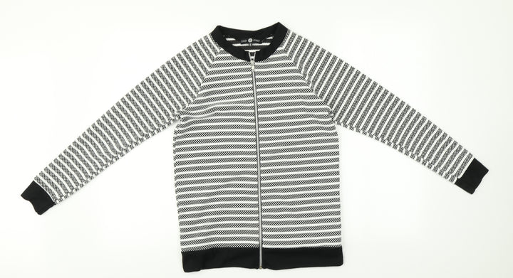 Daisy Street Womens Multicoloured Striped   Hoodie Size 6