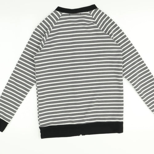 Daisy Street Womens Multicoloured Striped   Hoodie Size 6