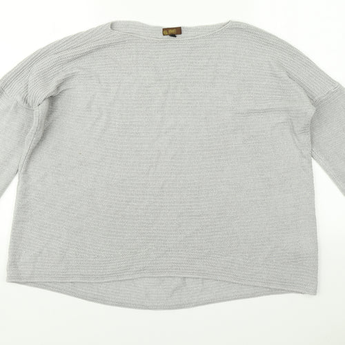 Amaranti Womens Grey   Pullover Jumper Size L