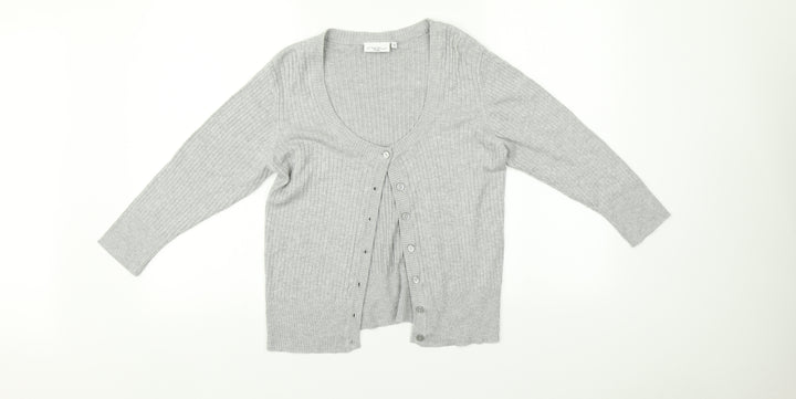 New Look Womens Grey   Cardigan Jumper Size 14