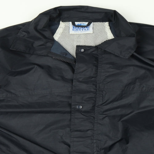 Blue Castle Mens Blue   Rain Coat Coat Size S