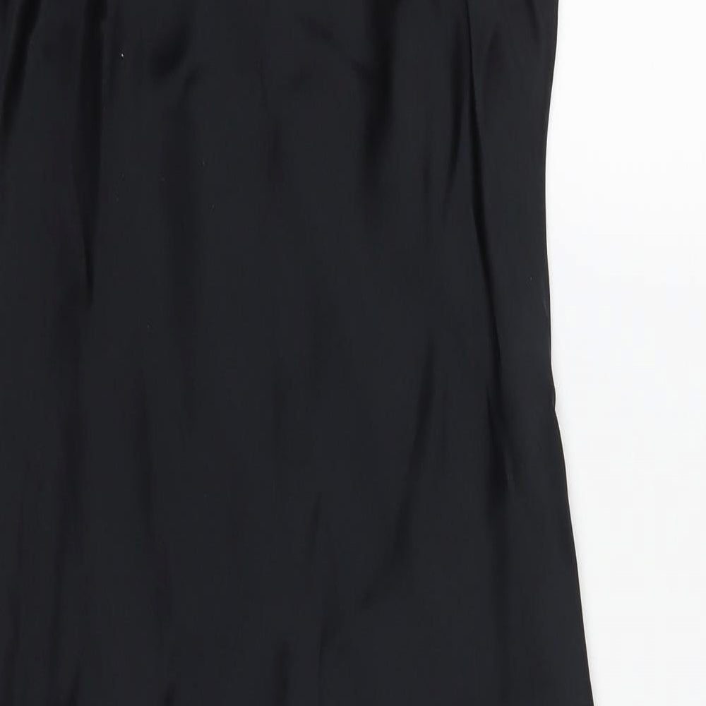 Oasis Womens Black   Slip Dress  Size 10  - Pink