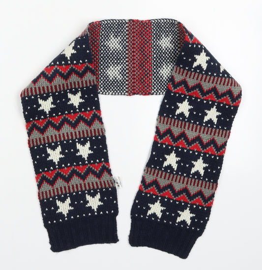 George Boys Blue Geometric  Rectangle Scarf Scarf One Size  - Stars