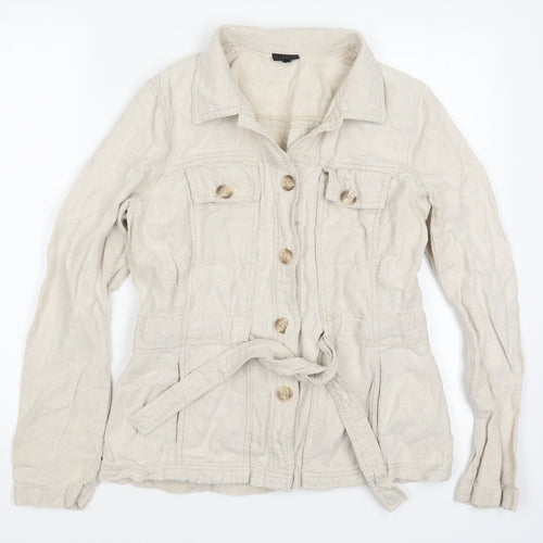 HIJKL Womens Beige   Jacket  Size 12