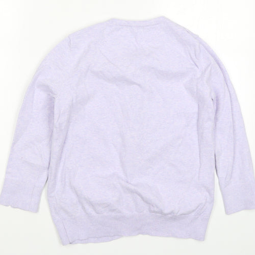 M&Co Womens Purple  Knit Cardigan Jumper Size 10