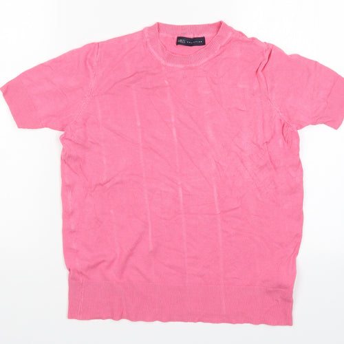 Marks Womens Pink   Basic T-Shirt Size 8