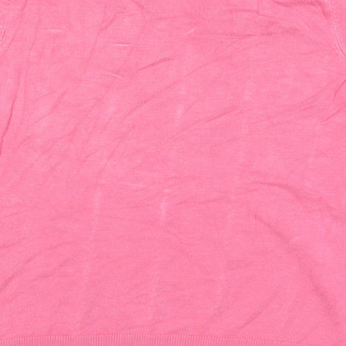 Marks Womens Pink   Basic T-Shirt Size 8