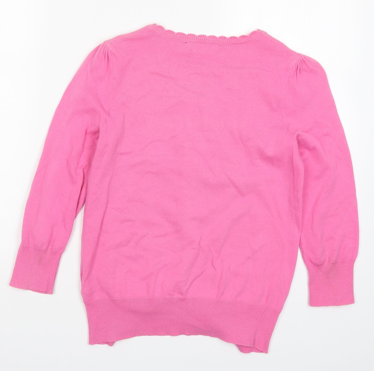 Dorothy Perkins Womens Pink  Knit Cardigan Jumper Size 8