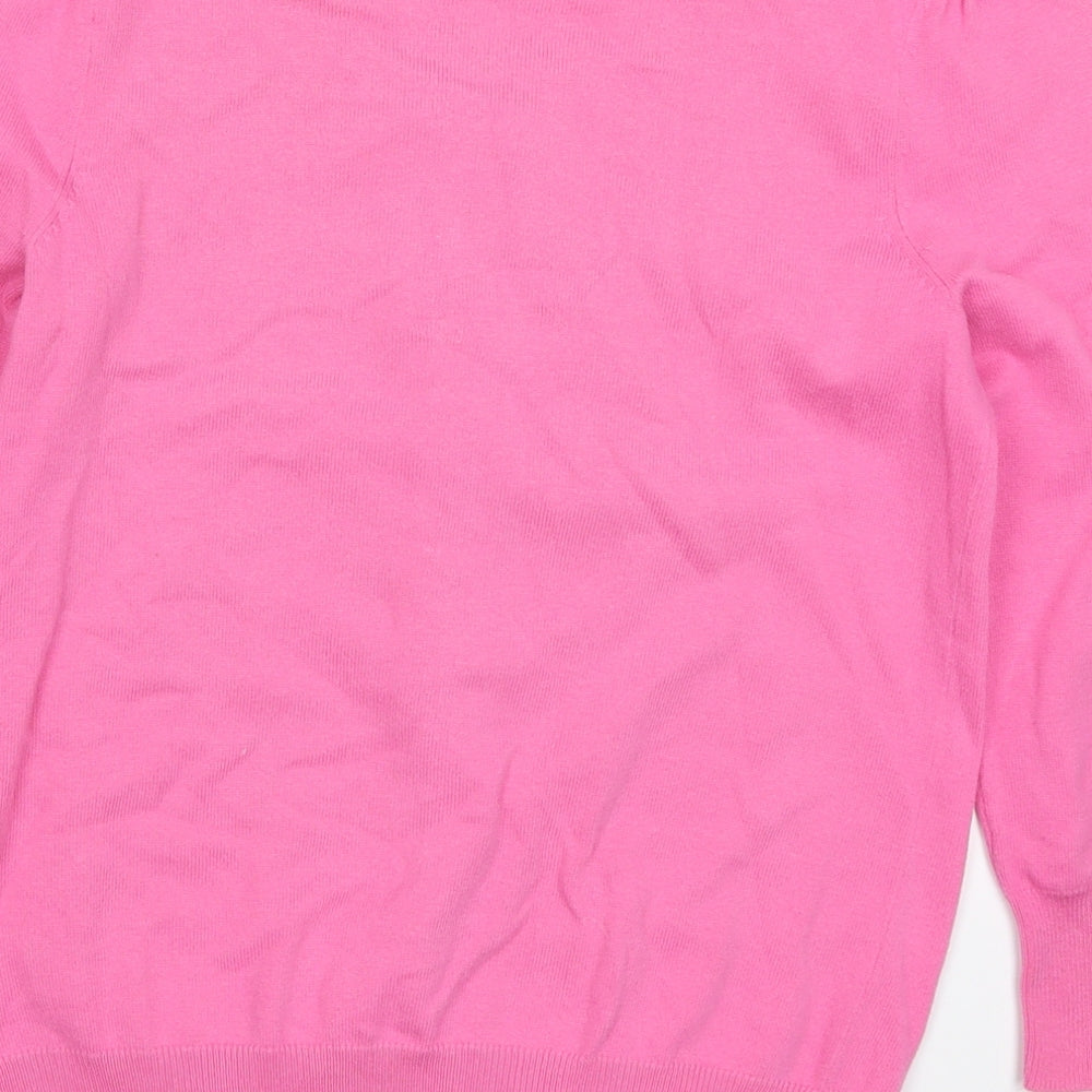 Dorothy Perkins Womens Pink  Knit Cardigan Jumper Size 8