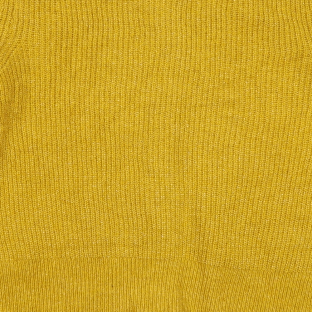 Marks and Spencer Womens Yellow  Knit Cardigan Jumper Size 14
