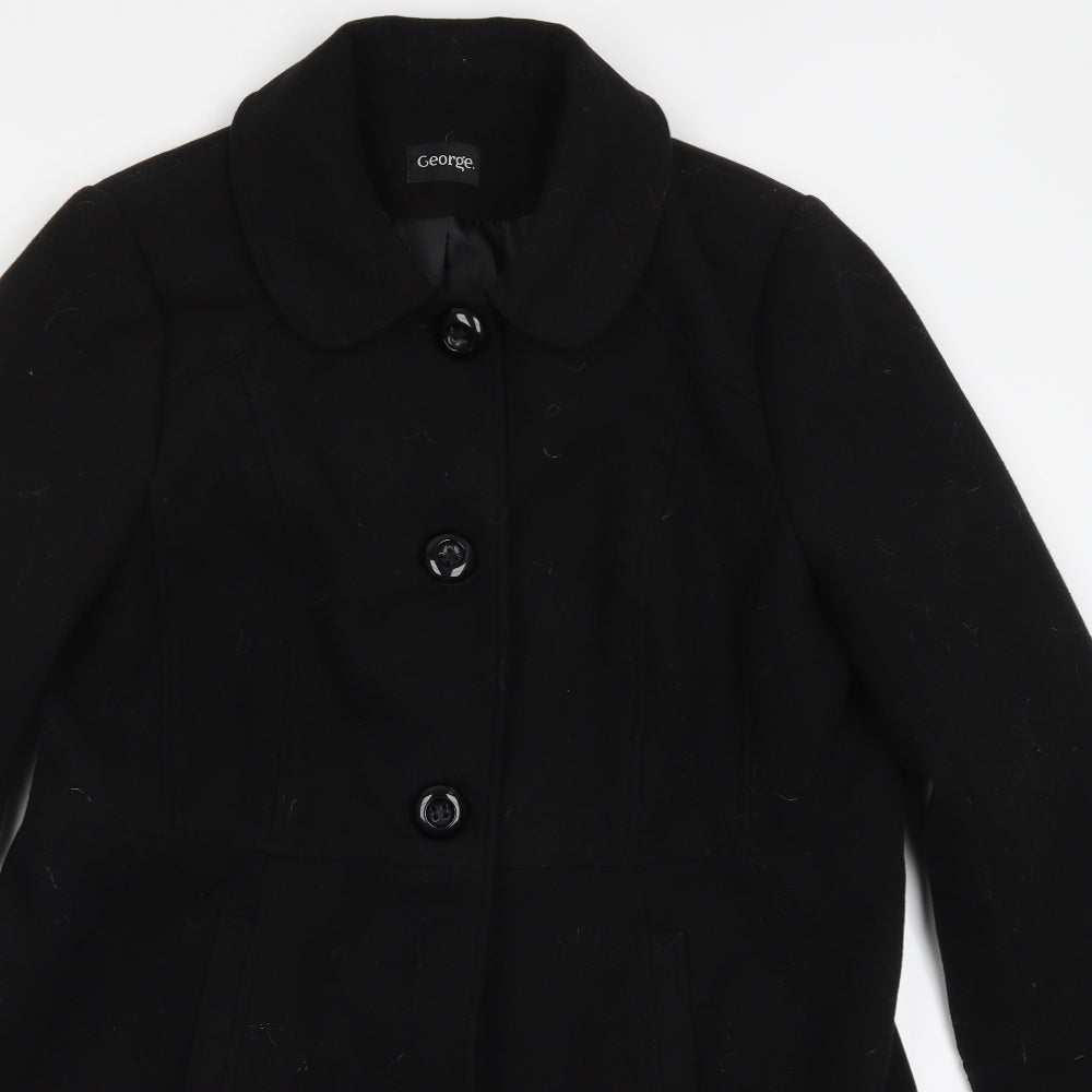 George Womens Black   Pea Coat Coat Size 20