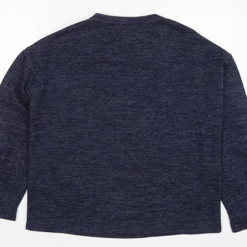 Papaya Womens Blue   Pullover Sweatshirt Size 12