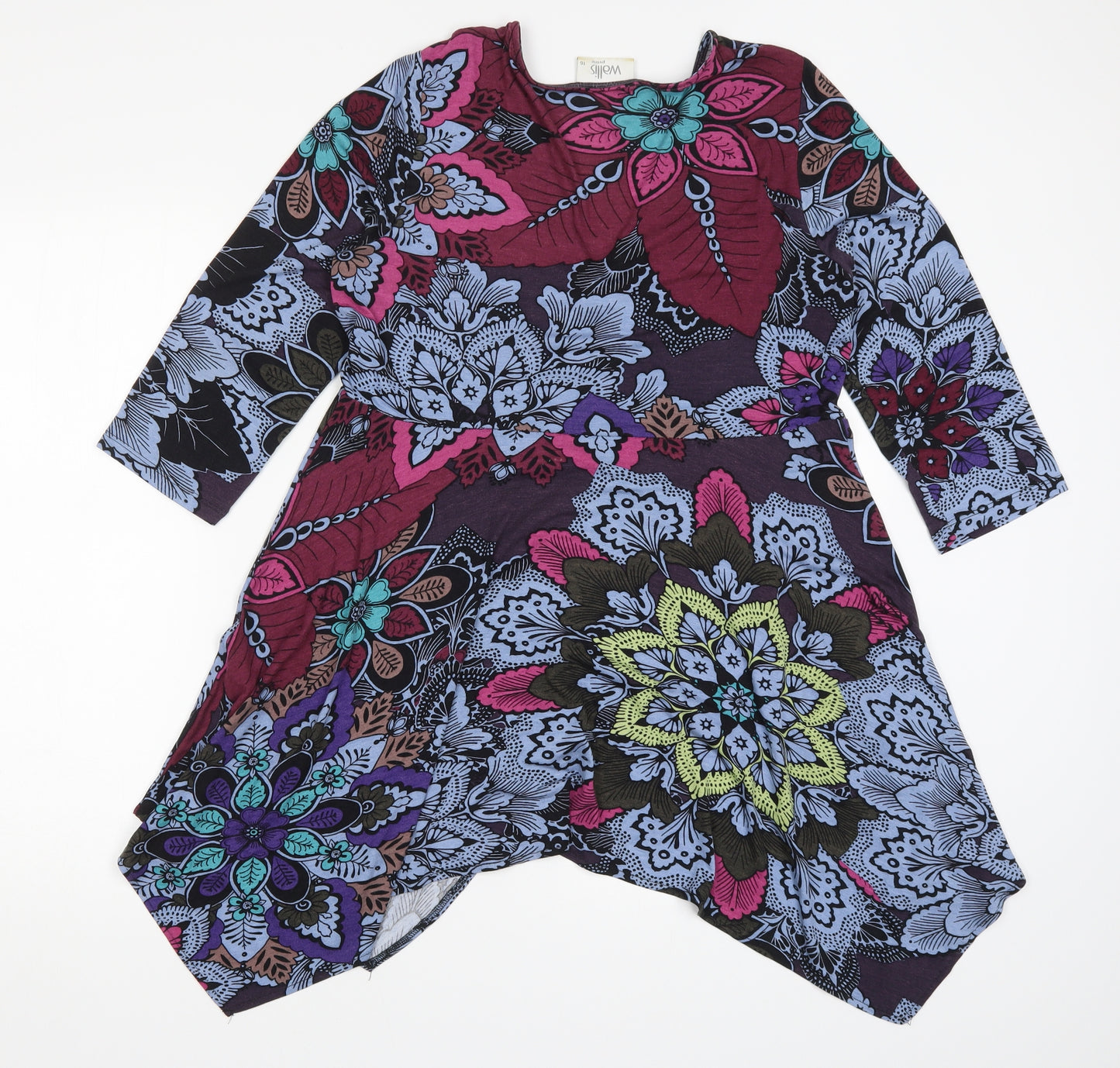 Wallis Womens Multicoloured Floral  Basic Blouse Size 16