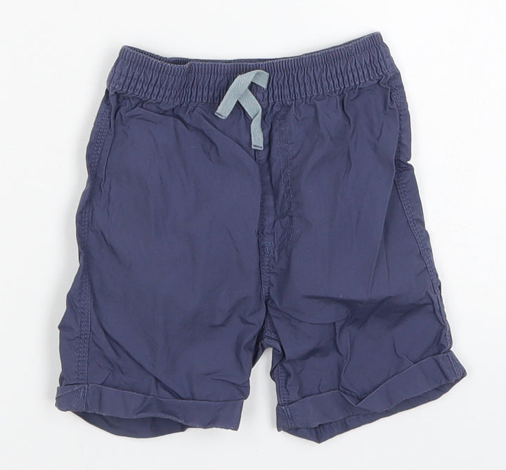 George Boys Blue Cropped Trousers Size 9-12 Months