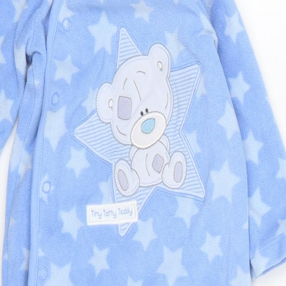 Morisons Baby Blue Geometric  Cami One Piece Size 9-12 Months  - Tatty Teddy