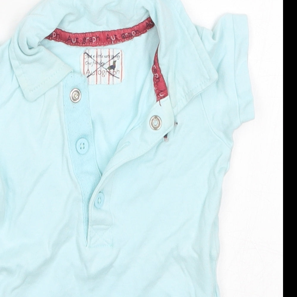 Marks and Spencer Boys Blue   Babygrow One-Piece Size 3-6 Months