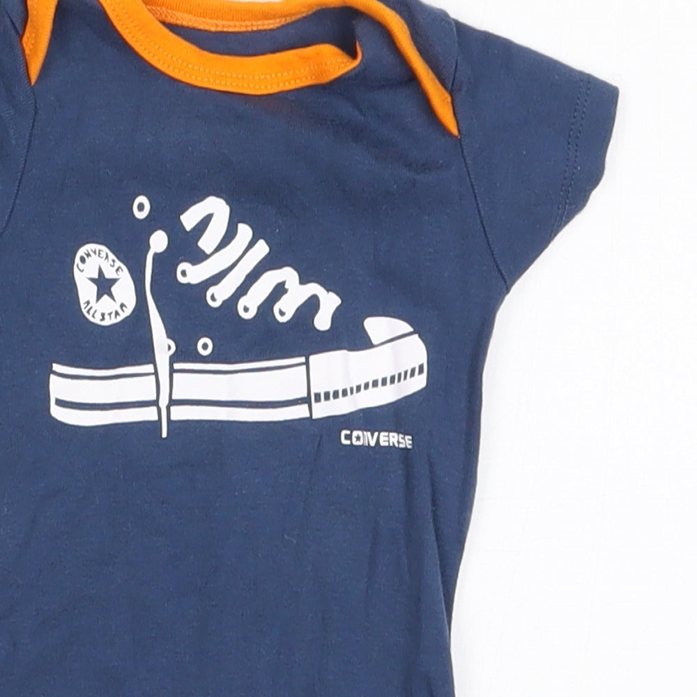 Converse Boys Blue   Babygrow One-Piece Size 3-6 Months  - Converse Shoe