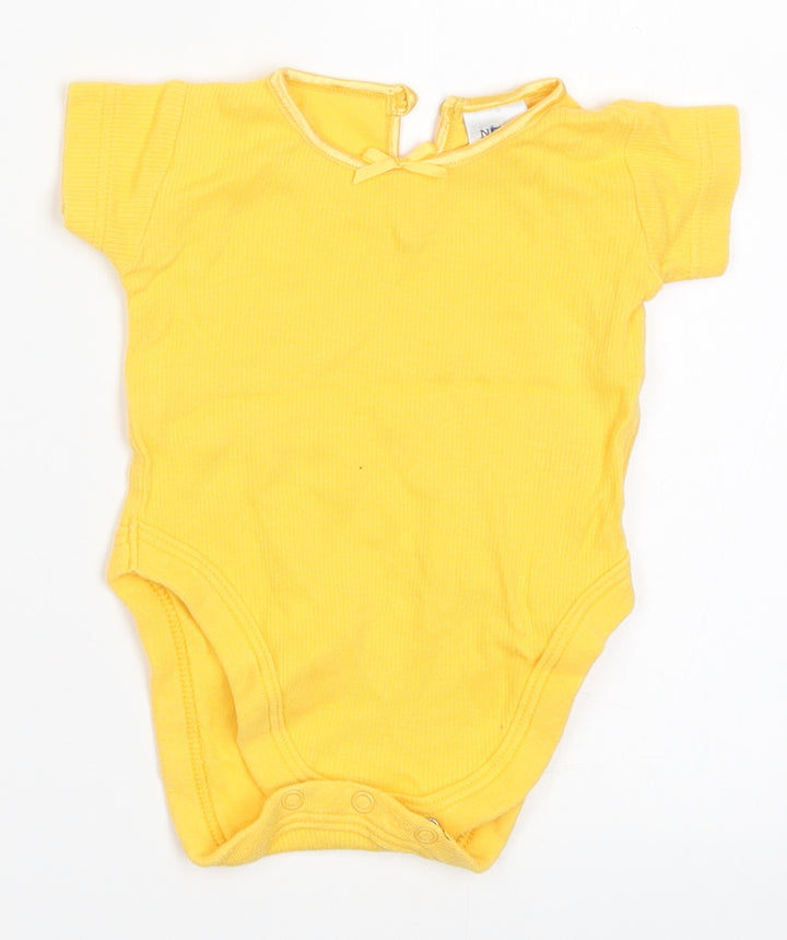 NEXT Girls Yellow   Babygrow One-Piece Size 0-3 Months