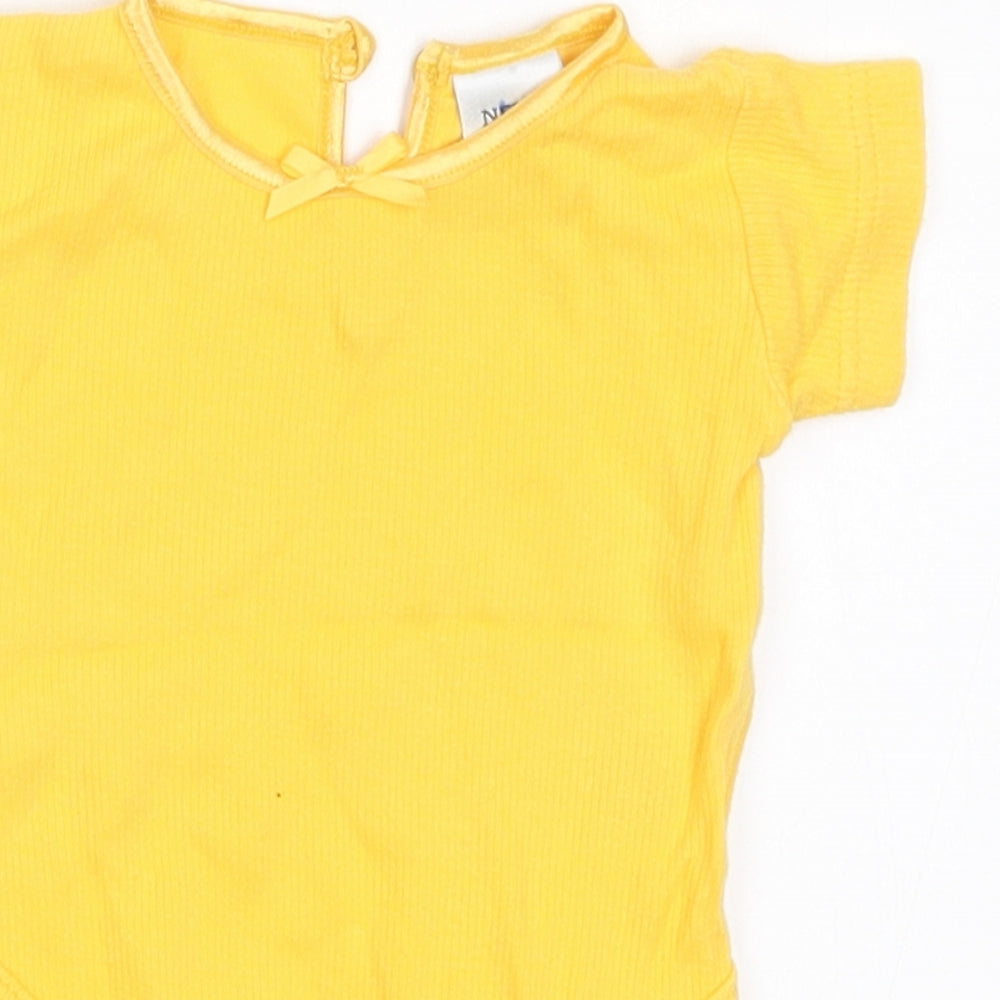 NEXT Girls Yellow   Babygrow One-Piece Size 0-3 Months