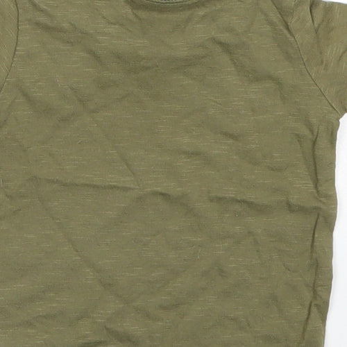 Mext Boys Green   Basic T-Shirt Size 3-6 Months  - The World is Calling Lets Go
