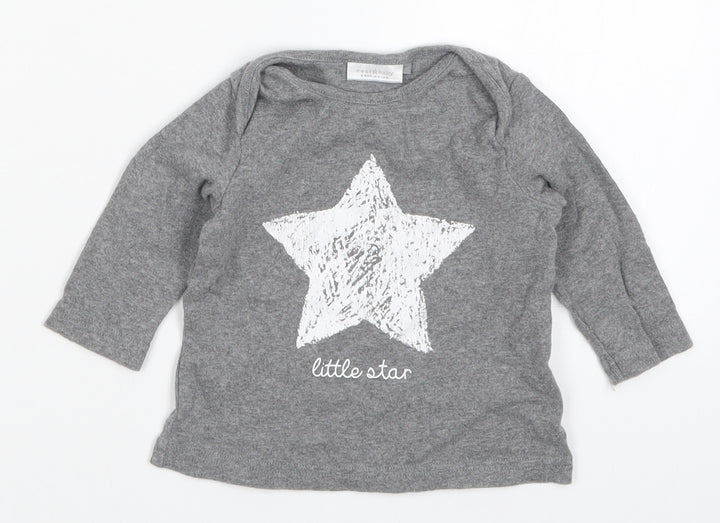 NEXT Baby Grey   Basic T-Shirt Size 3-6 Months  - Little Star