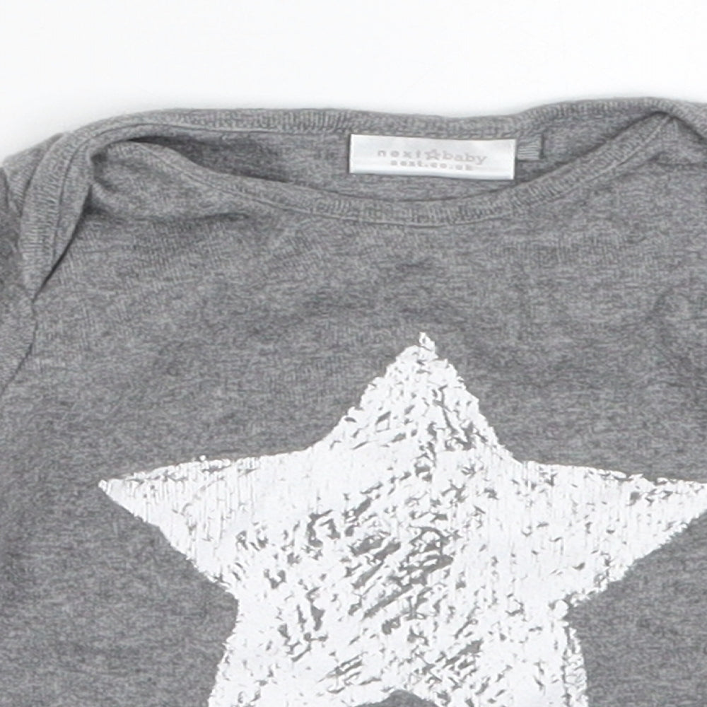 NEXT Baby Grey   Basic T-Shirt Size 3-6 Months  - Little Star