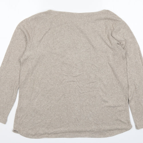 H&M Womens Brown   Basic T-Shirt Size L
