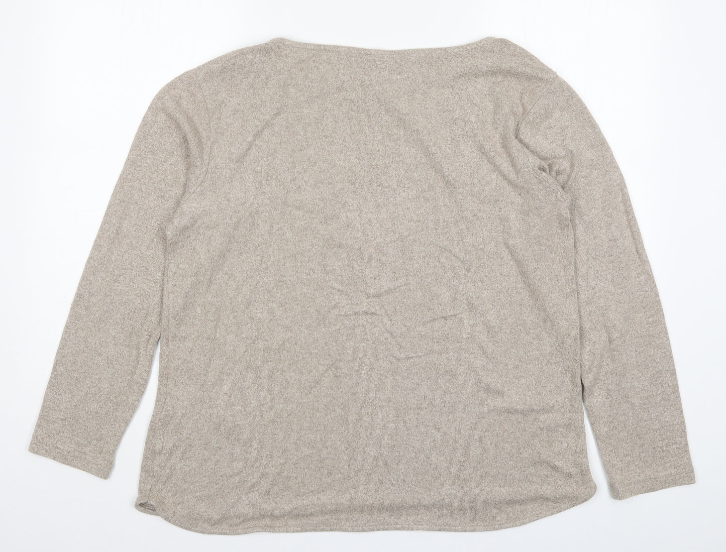 H&M Womens Brown   Basic T-Shirt Size L