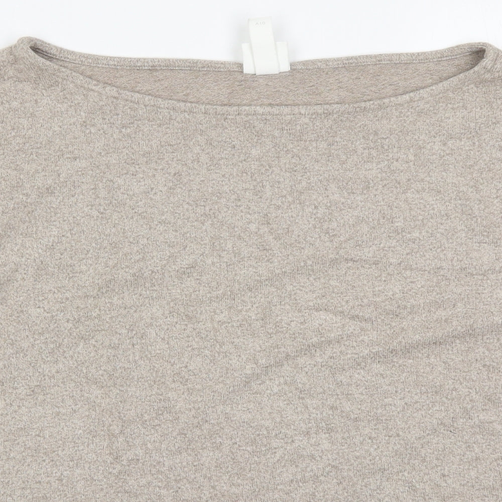 H&M Womens Brown   Basic T-Shirt Size L