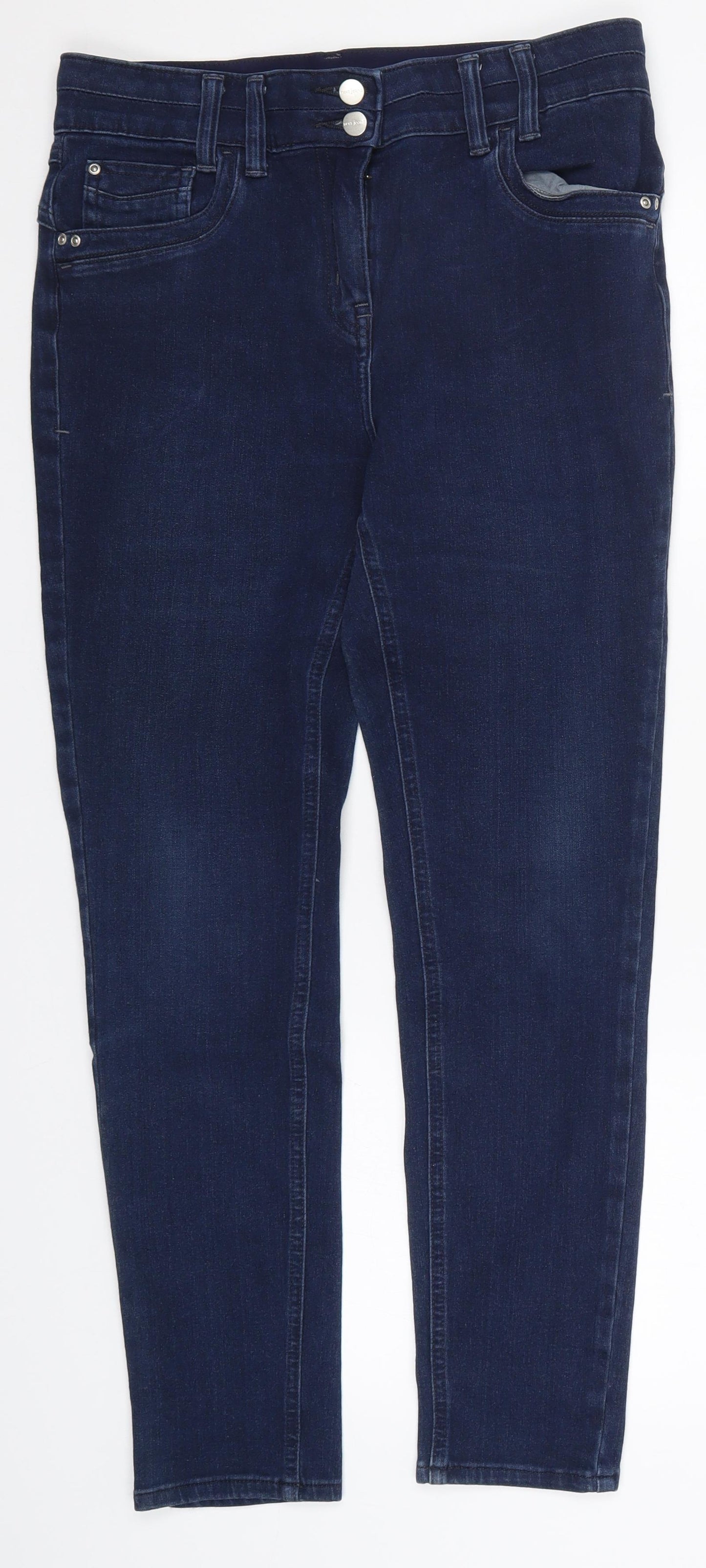 NEXT Womens Blue  Denim Skinny Jeans Size 14 L27 in