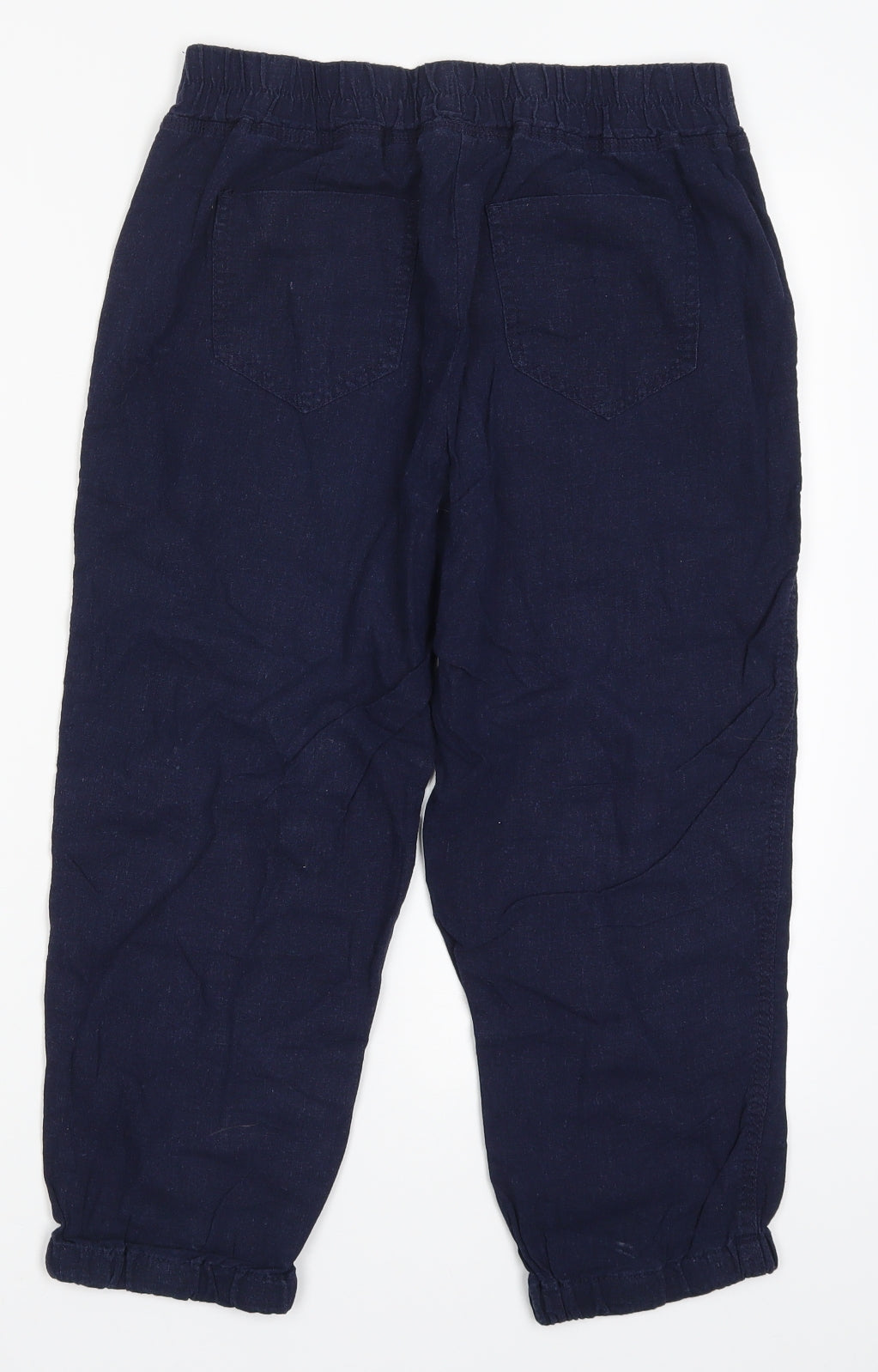 George Womens Blue   Cropped Trousers Size 10 L20 in
