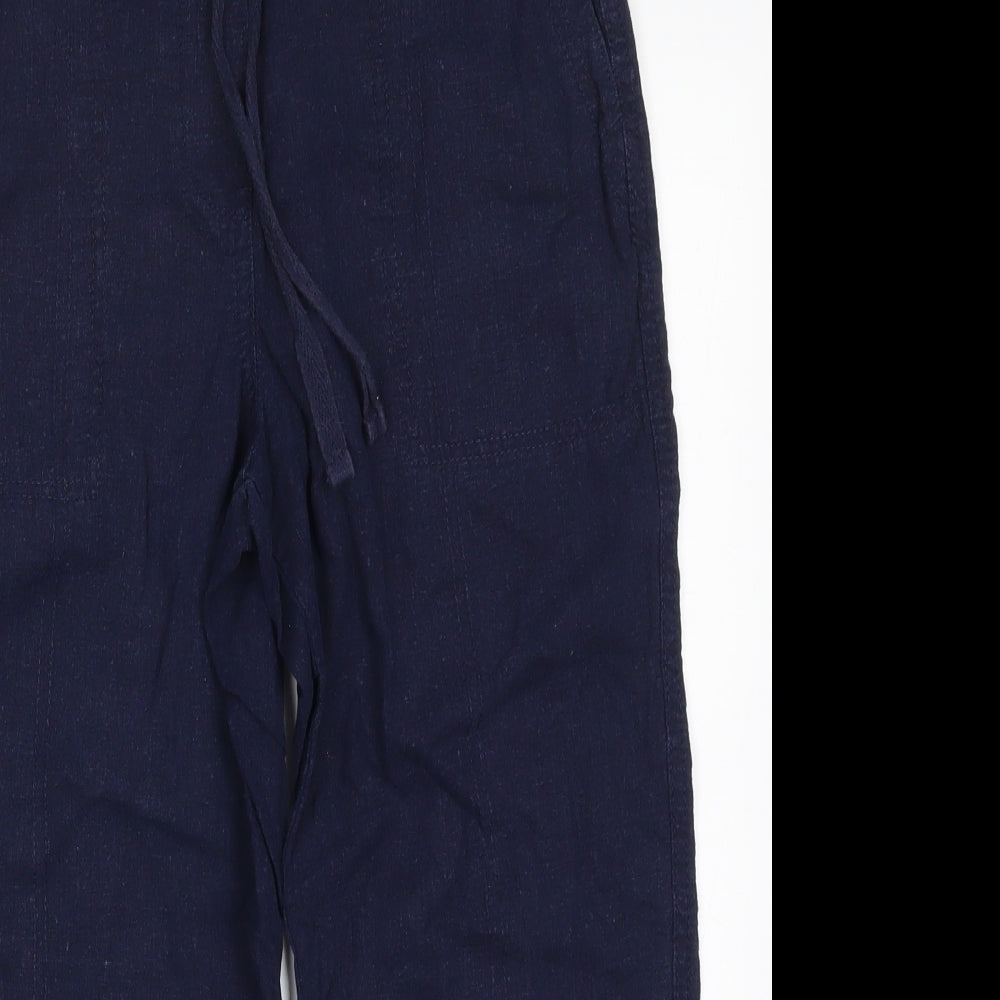 George Womens Blue   Cropped Trousers Size 10 L20 in