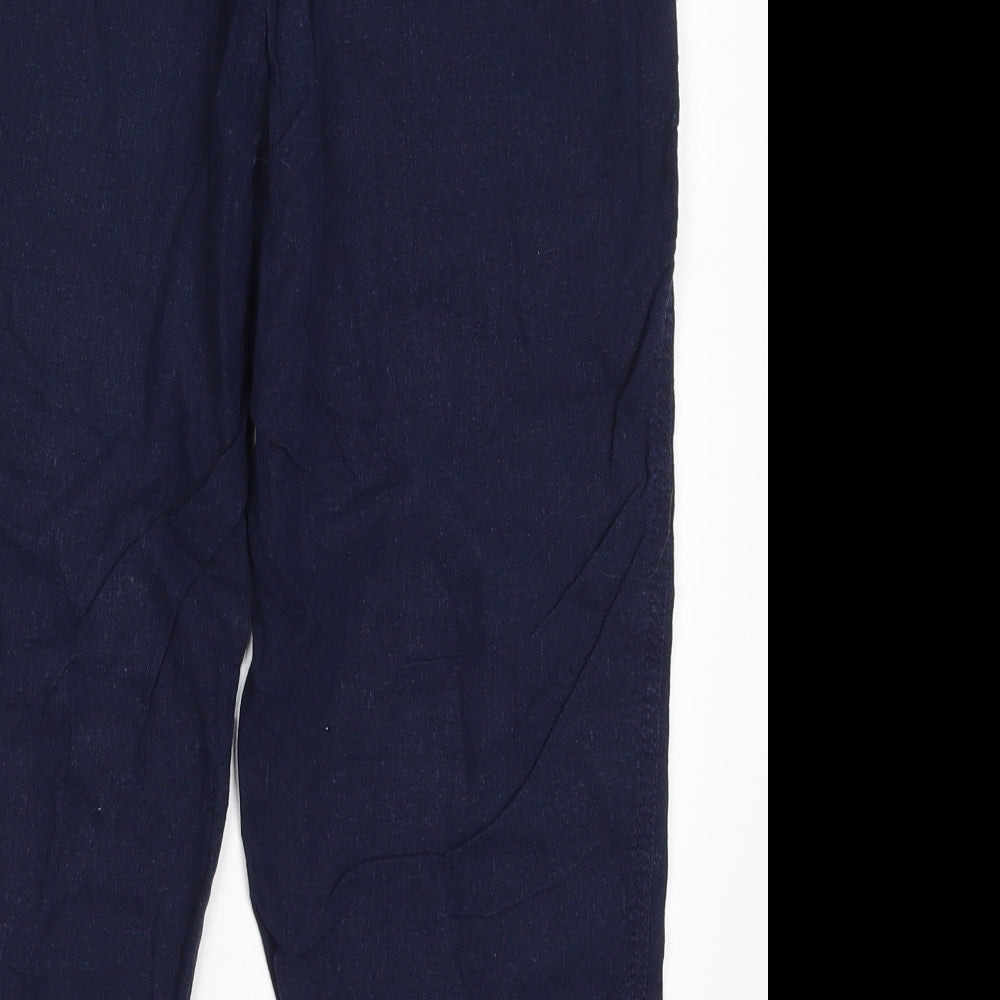 George Womens Blue   Cropped Trousers Size 10 L20 in