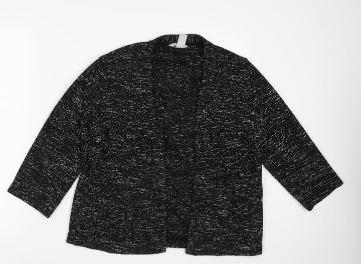 H&M Womens Black   Cardigan Jumper Size L
