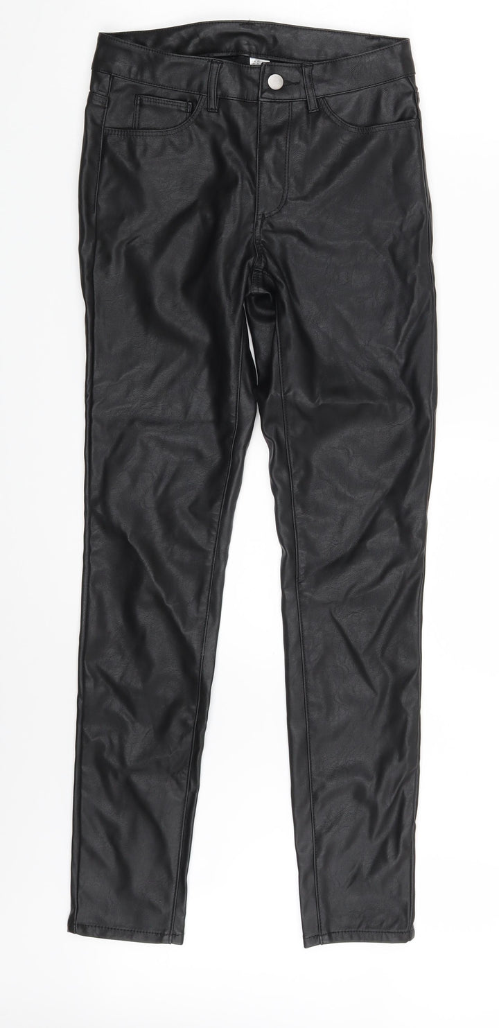 H&M Womens Black   Trousers  Size 8 L29 in