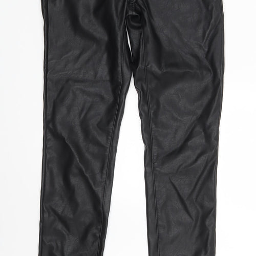 H&M Womens Black   Trousers  Size 8 L29 in