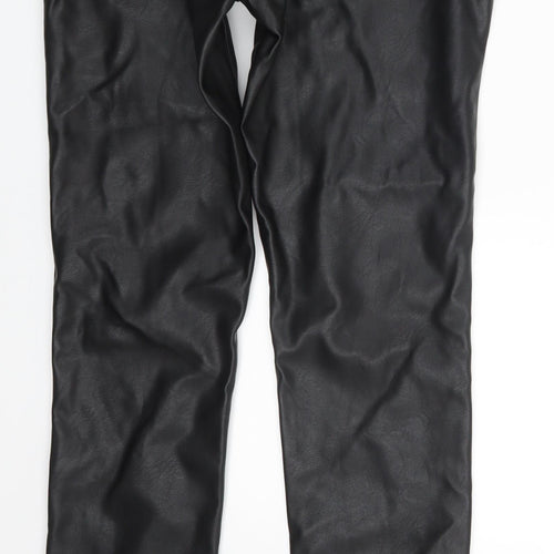 H&M Womens Black   Trousers  Size 8 L29 in