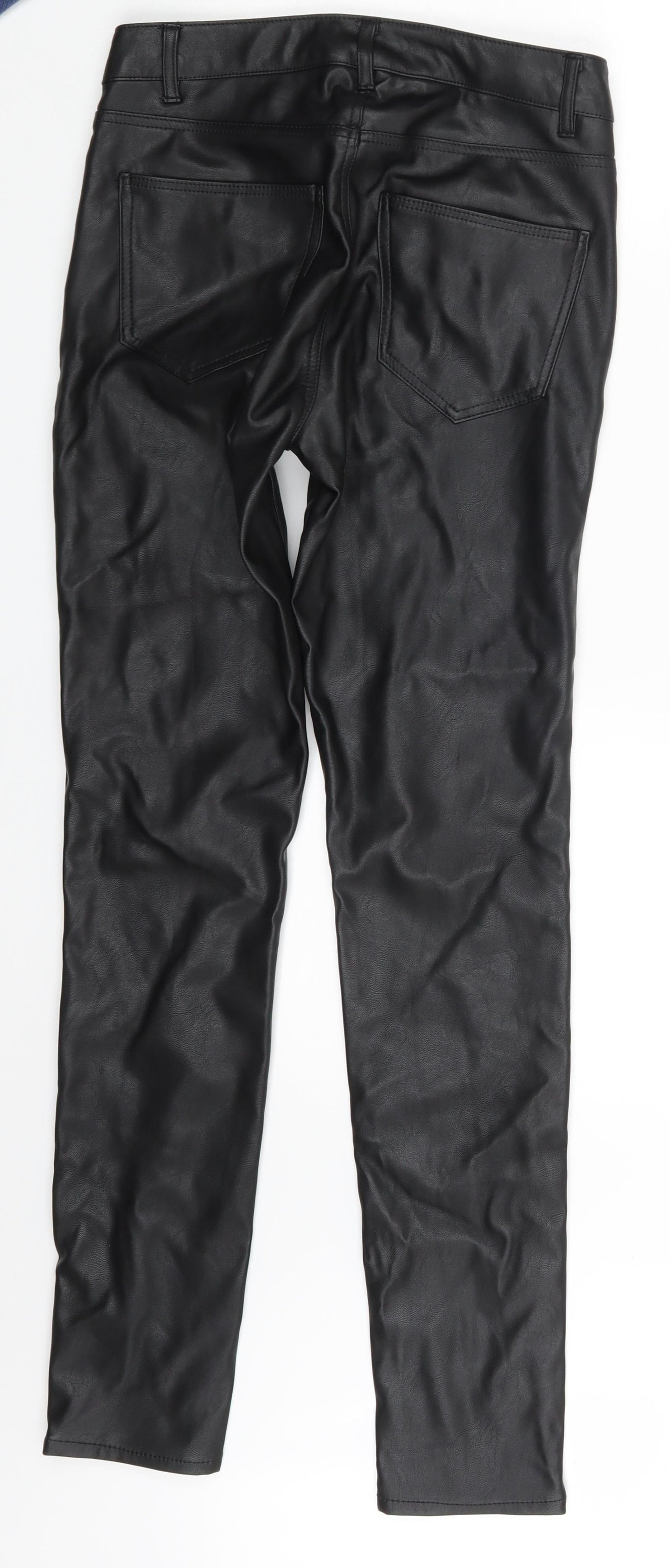 H&M Womens Black   Trousers  Size 8 L29 in