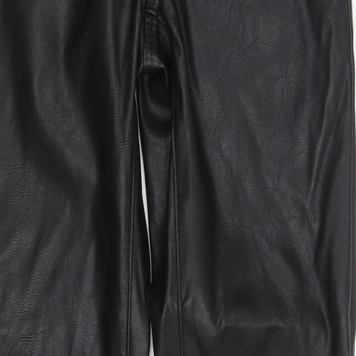H&M Womens Black   Trousers  Size 8 L29 in