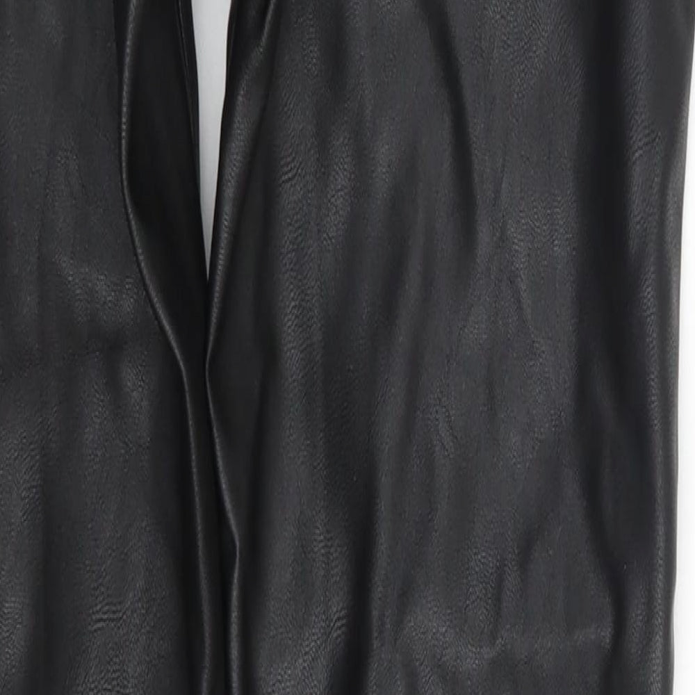 H&M Womens Black   Trousers  Size 8 L29 in
