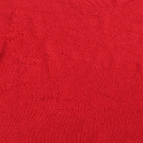 BM  Womens Red   Pullover Jumper Size L