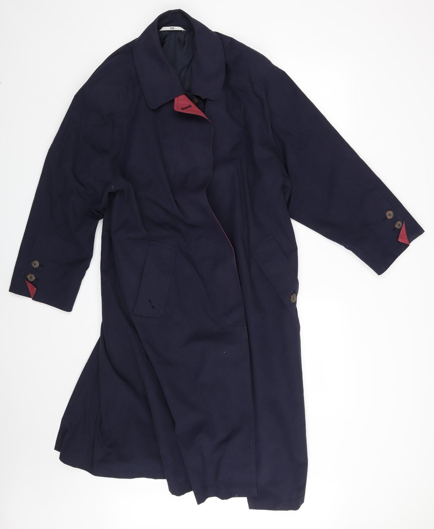 C&A Womens Blue   Trench Coat Coat Size 14