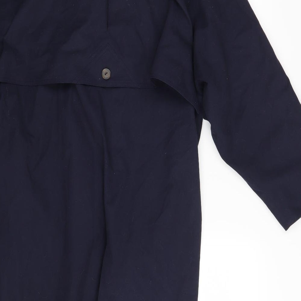 C&A Womens Blue   Trench Coat Coat Size 14