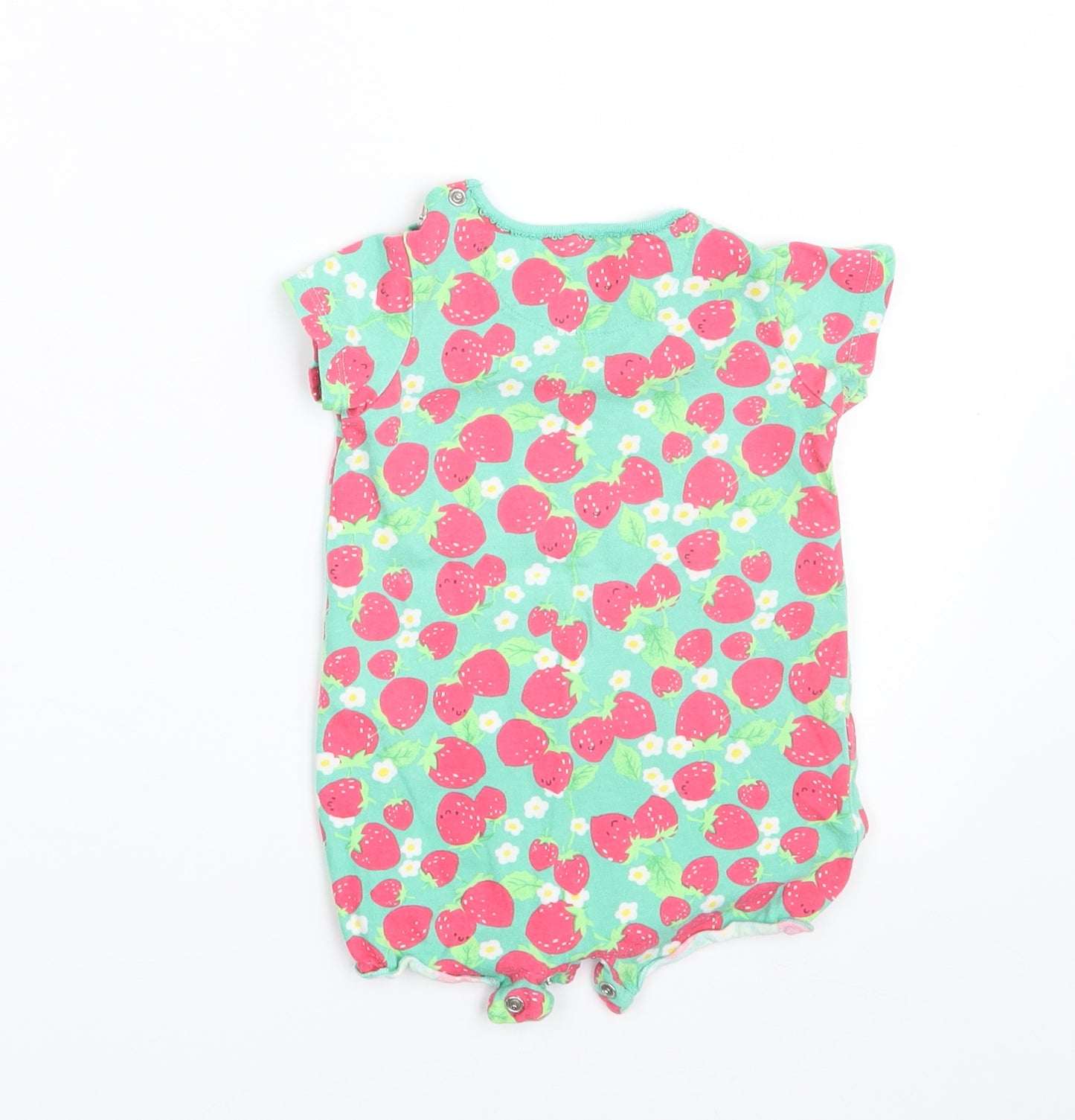NEXT Girls Green Floral  Pullover T-Shirt Size 3-6 Months